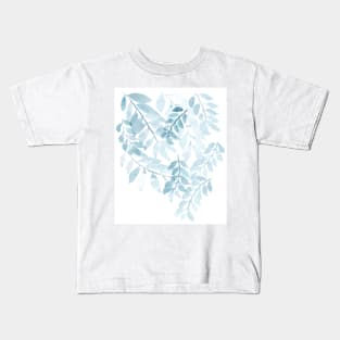 Blue Leaves Kids T-Shirt